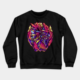 Mecha Bird with cyberpunk style Crewneck Sweatshirt